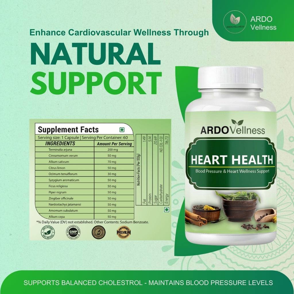 Ardovellness Heart Health 750mg 60 capsules