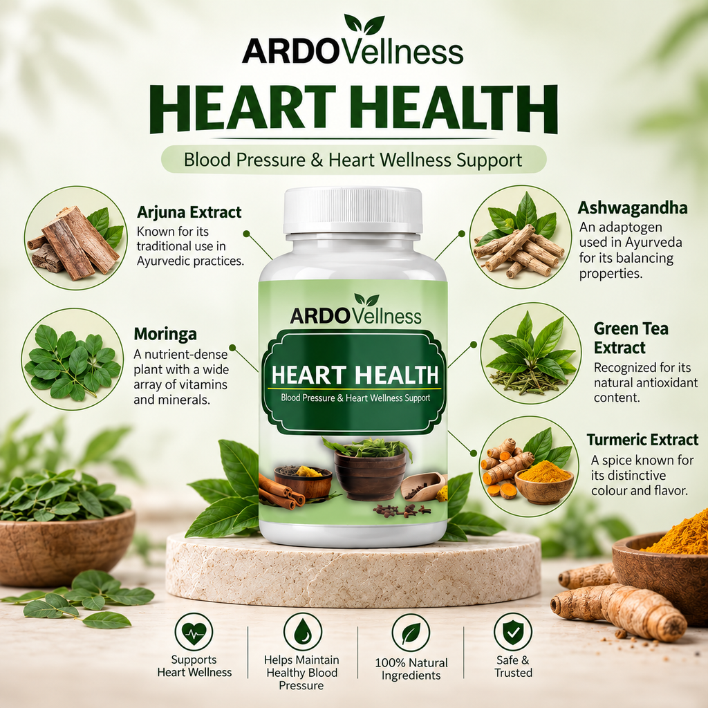 Ardovellness Heart Health 750mg 60 capsules