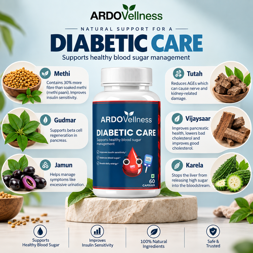 Ardovellness Diabetic Care 750mg 60 Capsules