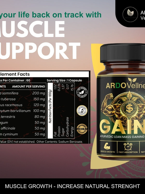 Ardovellness Gainz 750mg 60 Capsules