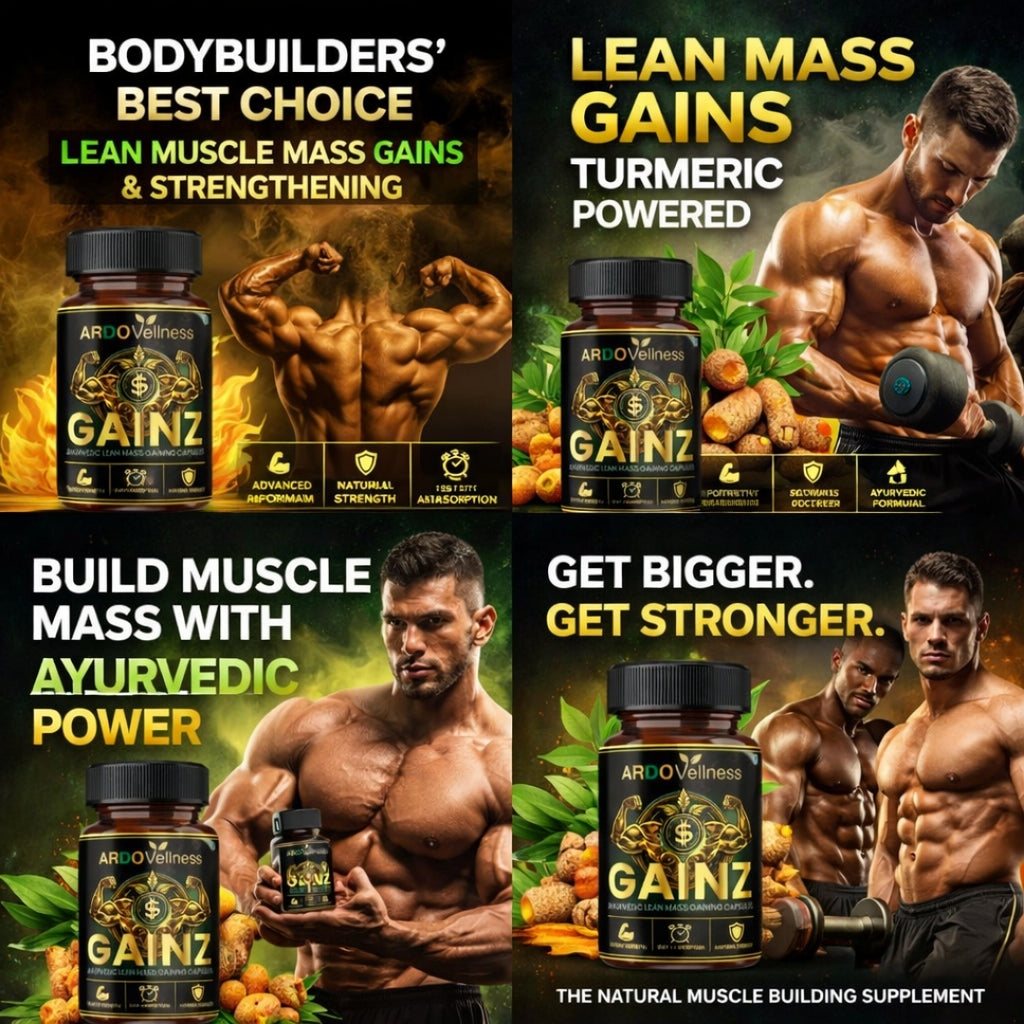 Ardovellness Gainz 750mg 60 Capsules